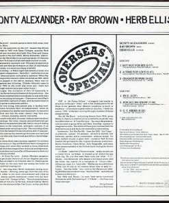 Alternative view of Monty Alexander, Ray Brown, Herb Ellis - Overseas Special (LP, Album) (Very Good Plus (VG+))