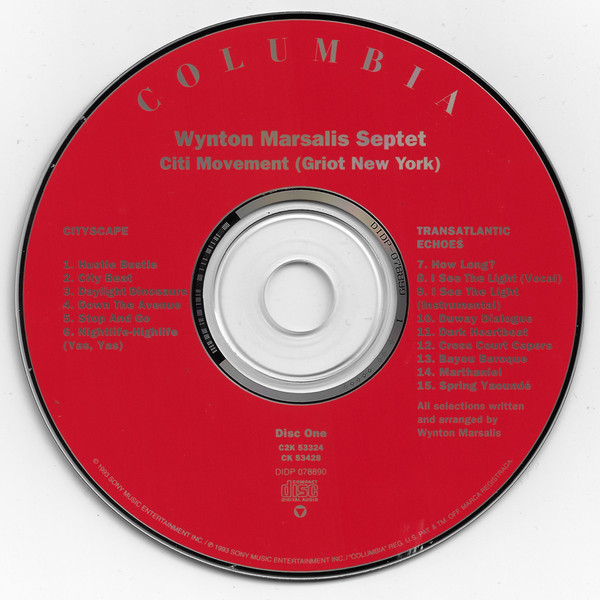 Wynton Marsalis Septet - Citi Movement (Griot New York) (2xCD, Album) (Near Mint (NM or M-)) - Image 3
