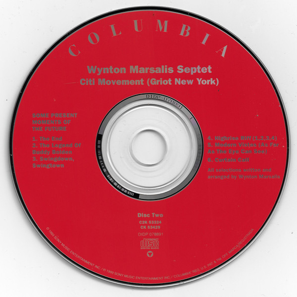Wynton Marsalis Septet - Citi Movement (Griot New York) (2xCD, Album) (Near Mint (NM or M-)) - Image 4