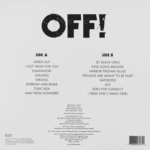 OFF! - OFF! (LP, Album) (Near Mint (NM or M-)) - Image 2