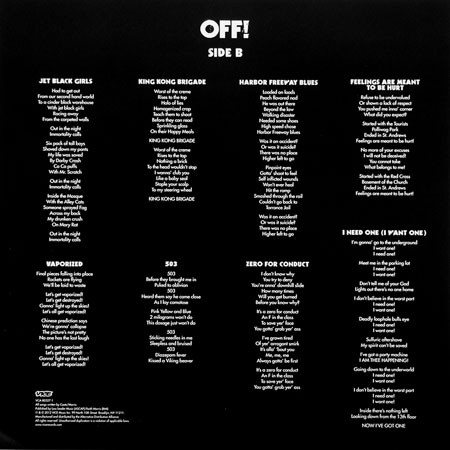 OFF! - OFF! (LP, Album) (Near Mint (NM or M-)) - Image 4