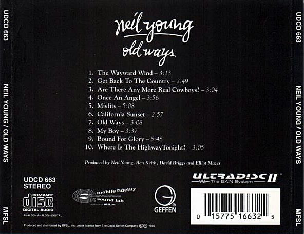 Neil Young - Old Ways (CD, Album, RE, RM, 24K) (Very Good Plus (VG+)) - Image 2