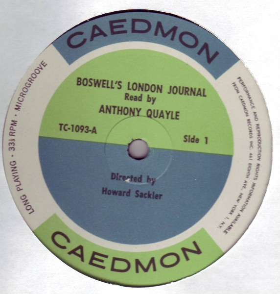 Anthony Quayle - Boswell's London Journal (LP) (Mint (M)) - Image 3