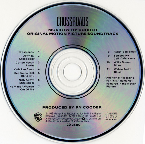 Ry Cooder - Crossroads - Original Motion Picture Soundtrack (CD, Album) (Near Mint (NM or M-)) - Image 3