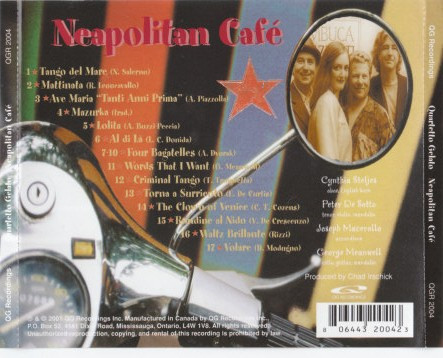 Quartetto Gelato - Neapolitan Café (CD, Album) (Near Mint (NM or M-)) - Image 2