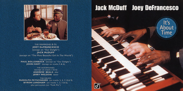 Brother Jack McDuff and Joey DeFrancesco - It's About Time (CD, Album) (Near Mint (NM or M-)) - Image 2