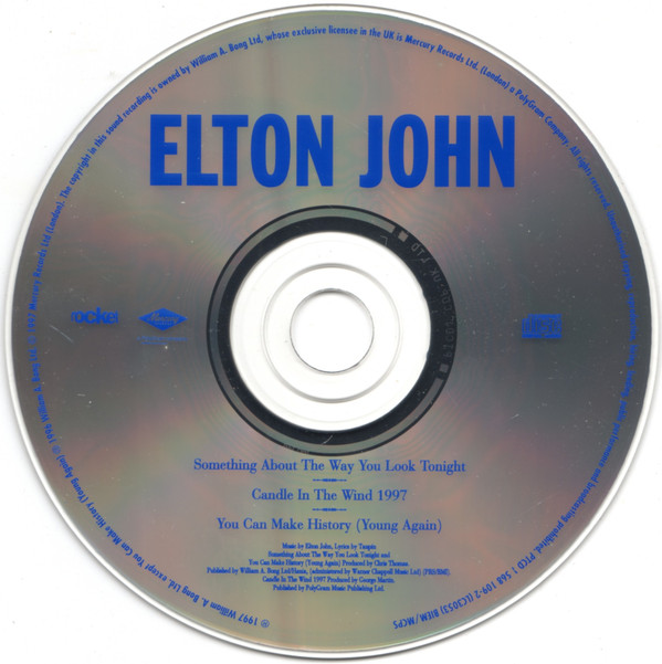 Elton John - Something About The Way You Look Tonight / Candle In The Wind 1997 (CD, Single) (Mint (M)) - Image 4