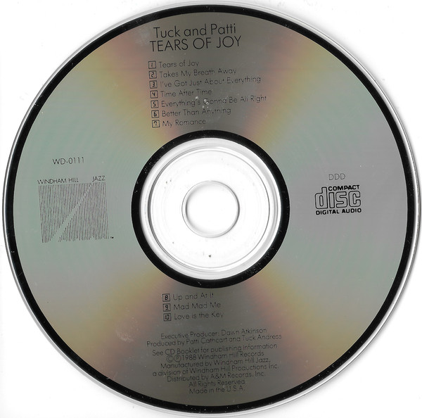 Tuck & Patti - Tears Of Joy (CD, Album) (Near Mint (NM or M-)) - Image 3