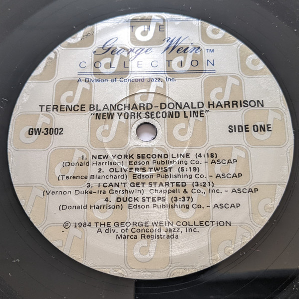 Terence Blanchard / Donald Harrison - New York Second Line (LP) (Near Mint (NM or M-)) - Image 2