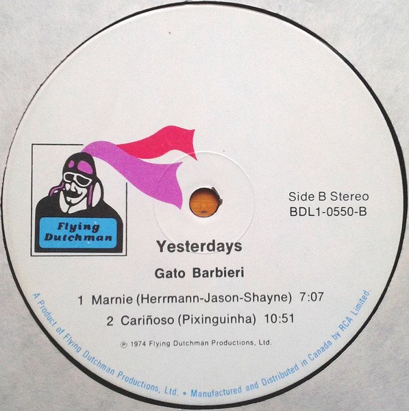 Gato Barbieri - Yesterdays (LP, Album) (Very Good Plus (VG+)) - Image 4