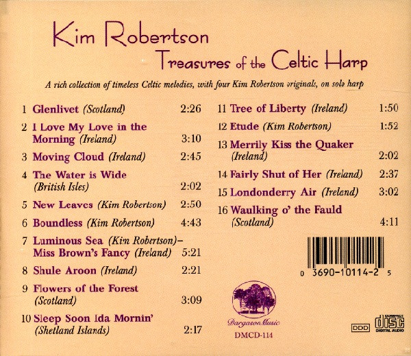 Kim Robertson - Treasures Of The Celtic Harp (CD, Album) (Near Mint (NM or M-)) - Image 2