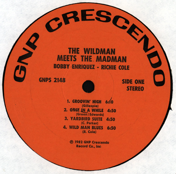 Bobby Enriquez - Richie Cole - "The Wildman" Meets "The Madman" (LP, Album) (Near Mint (NM or M-)) - Image 3
