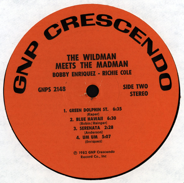 Bobby Enriquez - Richie Cole - "The Wildman" Meets "The Madman" (LP, Album) (Near Mint (NM or M-)) - Image 4