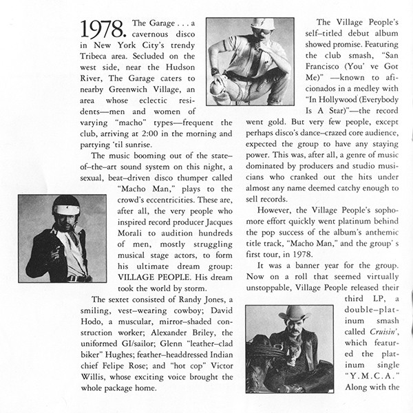 Village People - The Best Of Village People (CD, Comp, Club, RP) (Near Mint (NM or M-)) - Image 4