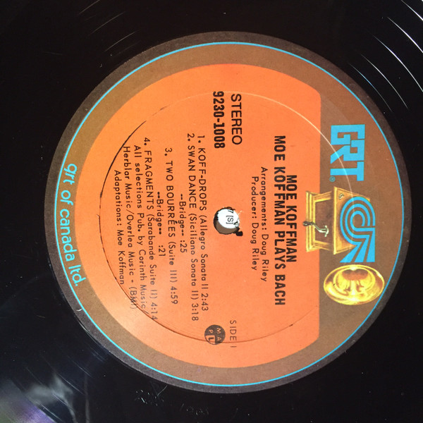 Moe Koffman - Moe Koffman Plays Bach (LP, Album, RP) (Mint (M)) - Image 3