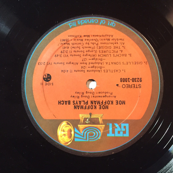 Moe Koffman - Moe Koffman Plays Bach (LP, Album, RP) (Mint (M)) - Image 4
