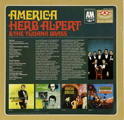 Herb Alpert & The Tijuana Brass - America (LP, Comp) (Near Mint (NM or M-)) - Image 2