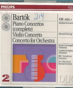 Béla Bartók, Concertgebouworkest, London Symphony Orchestra, BBC Symphony Orchestra, Stephen Bishop-Kovacevich, Henryk Szeryng, Sir Colin Davis, Bernard Haitink - The Piano Concertos / Violin Concerto / Concerto For Orchestra (2xCD, Comp, RM) (Mint (M))