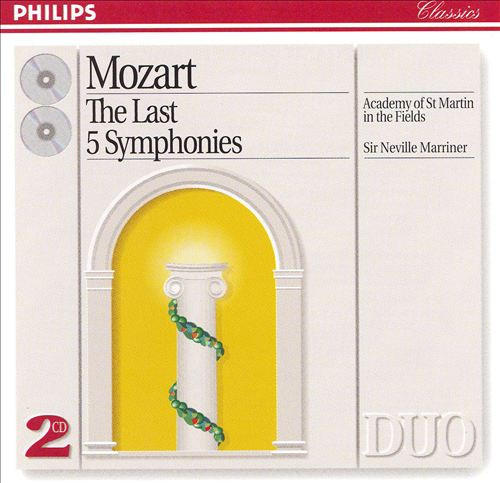 Wolfgang Amadeus Mozart - The Academy Of St. Martin-in-the-Fields, Sir Neville Marriner - The Last 5 Symphonies (2xCD, Comp, RM) (Near Mint (NM or M-))