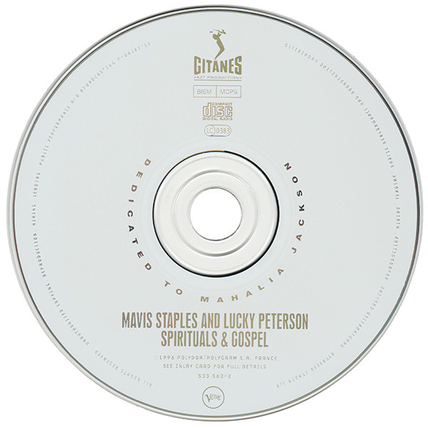 Mavis Staples & Lucky Peterson - Spirituals & Gospel: Dedicated To Mahalia Jackson (CD, Album) (Near Mint (NM or M-)) - Image 3