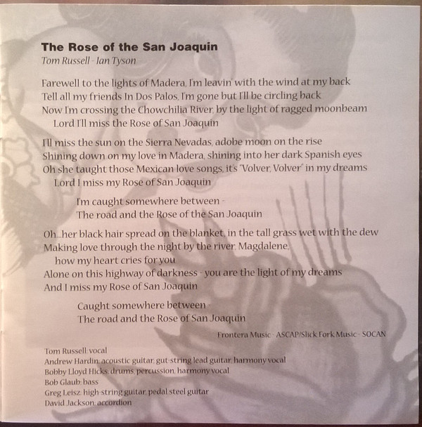 Tom Russell - The Rose Of The San Joaquin (CD, Album) (Near Mint (NM or M-)) - Image 5