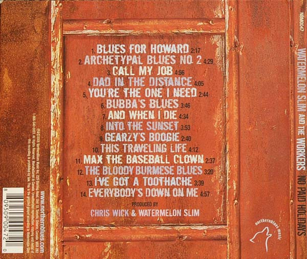 Watermelon Slim & The Workers - No Paid Holidays (CD, Album) (Near Mint (NM or M-)) - Image 4