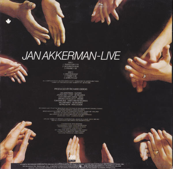 Jan Akkerman - Live (LP, Album) (Very Good Plus (VG+)) - Image 2