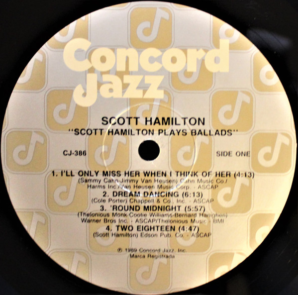 Scott Hamilton - Plays Ballads (LP, Album) (Near Mint (NM or M-)) - Image 3