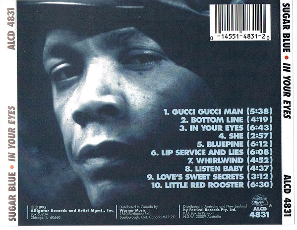 Sugar Blue - In Your Eyes (CD, Album) (Near Mint (NM or M-)) - Image 2
