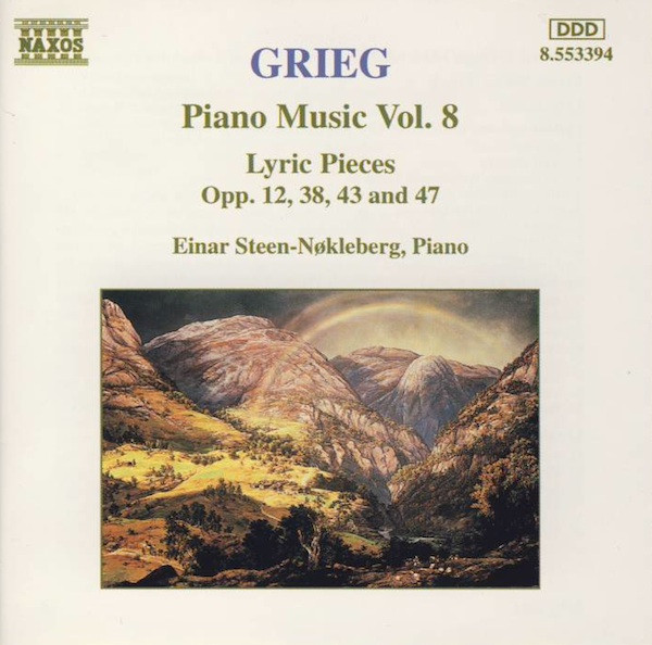 Edvard Grieg, Einar Steen-Nøkleberg - Piano Music Vol. 8 (Lyric Pieces Opp. 12, 38, 43 And 47) (CD, Album) (Mint (M))