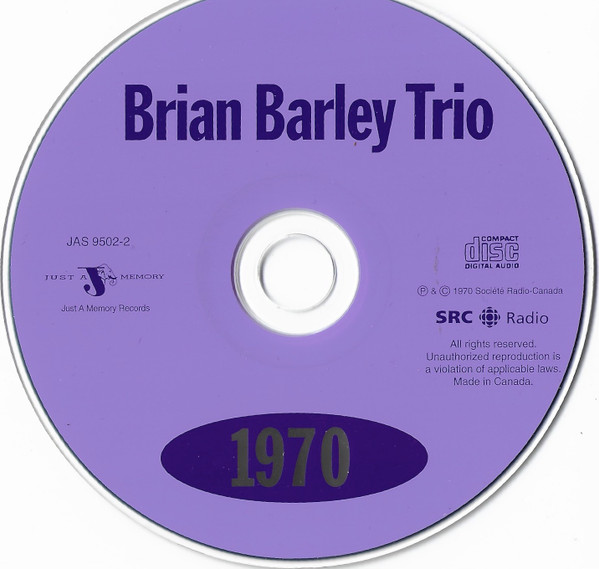 Brian Barley Trio - 1970 (CD, Album, RE) (Mint (M)) - Image 2