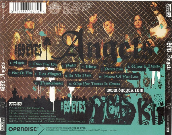 The 69 Eyes - Angels (CD, Album, Enh, Ope) (Near Mint (NM or M-)) - Image 2