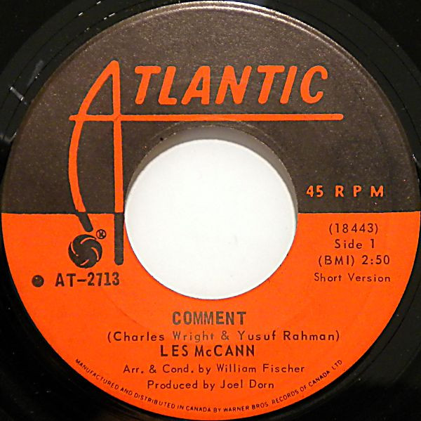 Les McCann - Comment (7") (Near Mint (NM or M-))