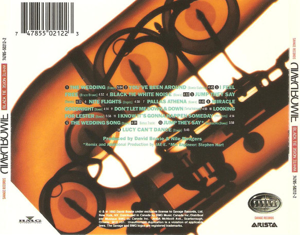 David Bowie - Black Tie White Noise (CD, Album) (Near Mint (NM or M-)) - Image 2