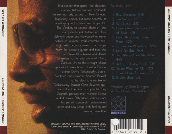 Johnny Adams - The Verdict (CD, Album) (Near Mint (NM or M-)) - Image 2