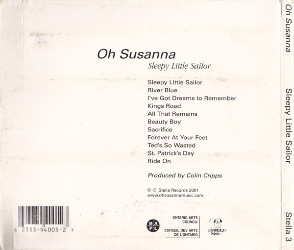 Oh Susanna - Sleepy Little Sailor (CD, Album) (Near Mint (NM or M-)) - Image 2