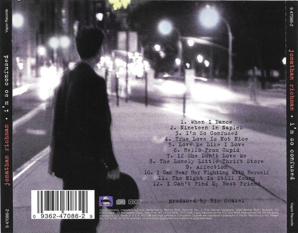 Jonathan Richman - I'm So Confused (HDCD, Album) (Near Mint (NM or M-)) - Image 2