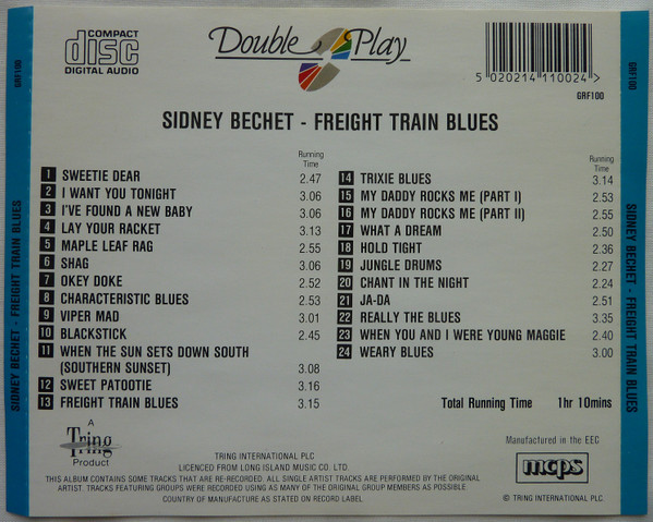 Sidney Bechet - Freight Train Blues (CD, Comp) (Near Mint (NM or M-)) - Image 2