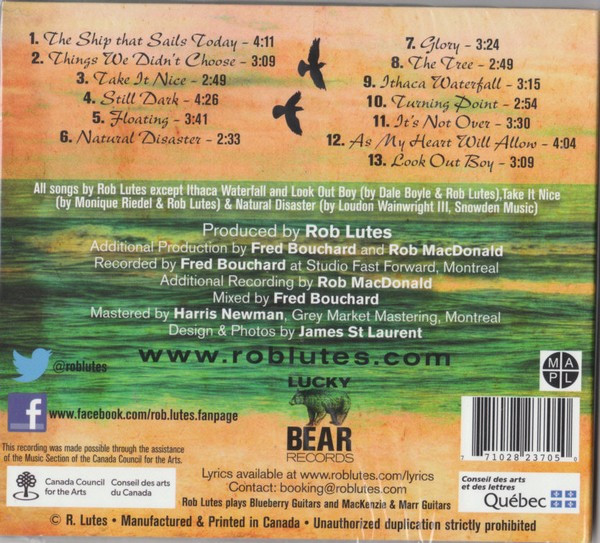 Rob Lutes - The Bravest Birds (CD, Album, Dig) (Near Mint (NM or M-)) - Image 2