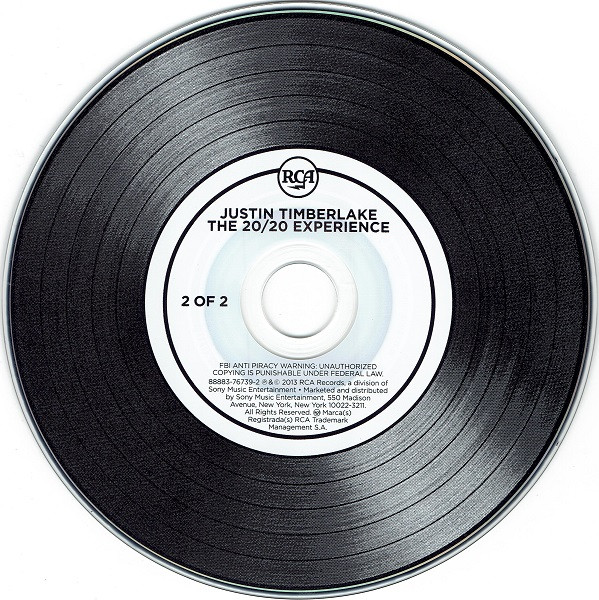 Justin Timberlake - The 20/20 Experience (2 Of 2) (2xCD, Album, Dlx, Tar) (Near Mint (NM or M-)) - Image 5