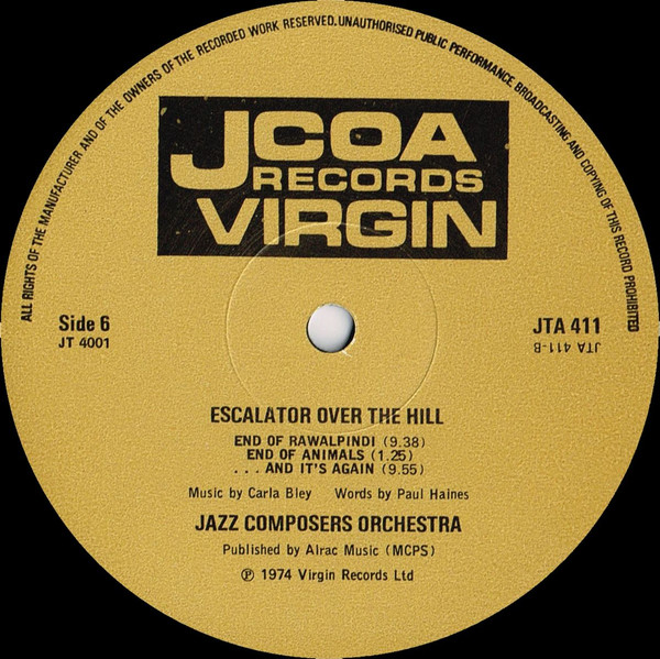 Carla Bley, Paul Haines - Escalator Over The Hill (3xLP, Album, RE, Gat) (Near Mint (NM or M-)) - Image 4