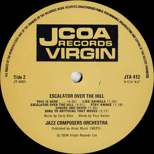 Carla Bley, Paul Haines - Escalator Over The Hill (3xLP, Album, RE, Gat) (Near Mint (NM or M-)) - Image 5
