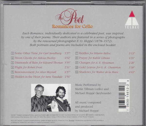 Michael Hoppé & Martin Tillman - The Poet - Romances For Cello (CD, Album) (Mint (M)) - Image 2