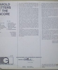 Alternative view of Harold Betters - At The Encore (LP, Album) (Very Good Plus (VG+))