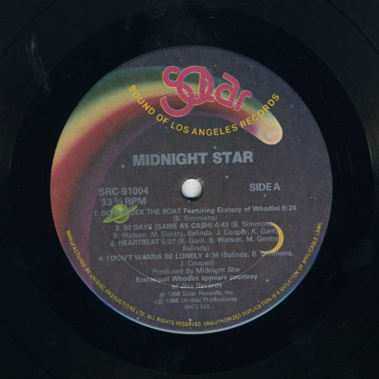 Midnight Star - Midnight Star (LP, Album) (Mint (M)) - Image 3