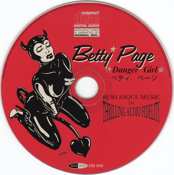 Various - Betty Page: Danger Girl - Burlesque Music (CD, Comp) (Near Mint (NM or M-)) - Image 3