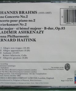 Alternative view of Johannes Brahms, Vladimir Ashkenazy, Wiener Philharmoniker, Bernard Haitink - Piano Concerto No. 2 (CD) (Very Good Plus (VG+))