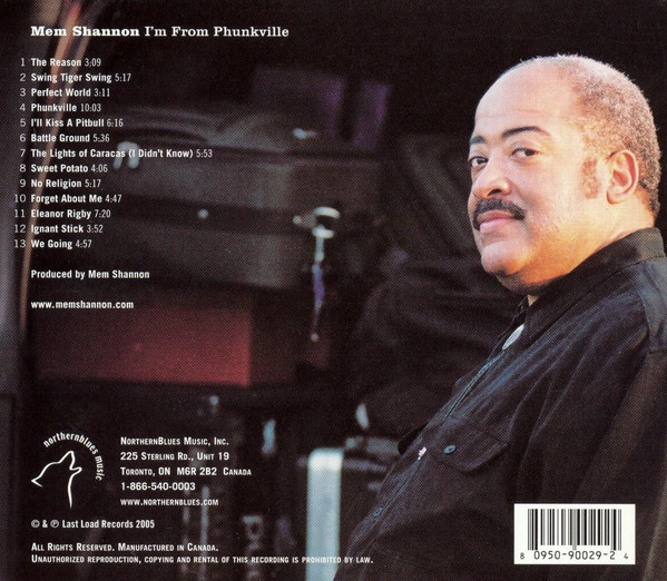 Mem Shannon - I'm From Phunkville (CD, Album) (Near Mint (NM or M-)) - Image 2