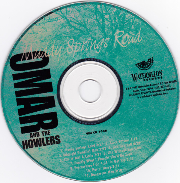 Omar And The Howlers - Muddy Springs Road (CD, Album) (Near Mint (NM or M-)) - Image 3