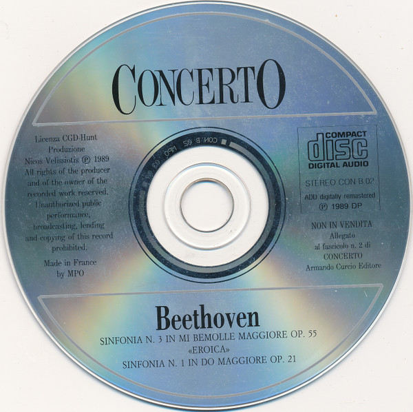 Ludwig van Beethoven, Berliner Philharmoniker, Herbert von Karajan, Wiener Philharmoniker, Wilhelm Furtwängler - Beethoven - Sinfonia N. 3 Op. 55 «Eroica» / Sinfonia N. 1 Op. 21 (CD, Comp) (Near Mint (NM or M-)) - Image 3